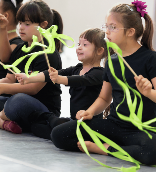 Kids in dance class